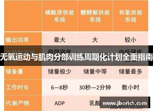 无氧运动与肌肉分部训练周期化计划全面指南